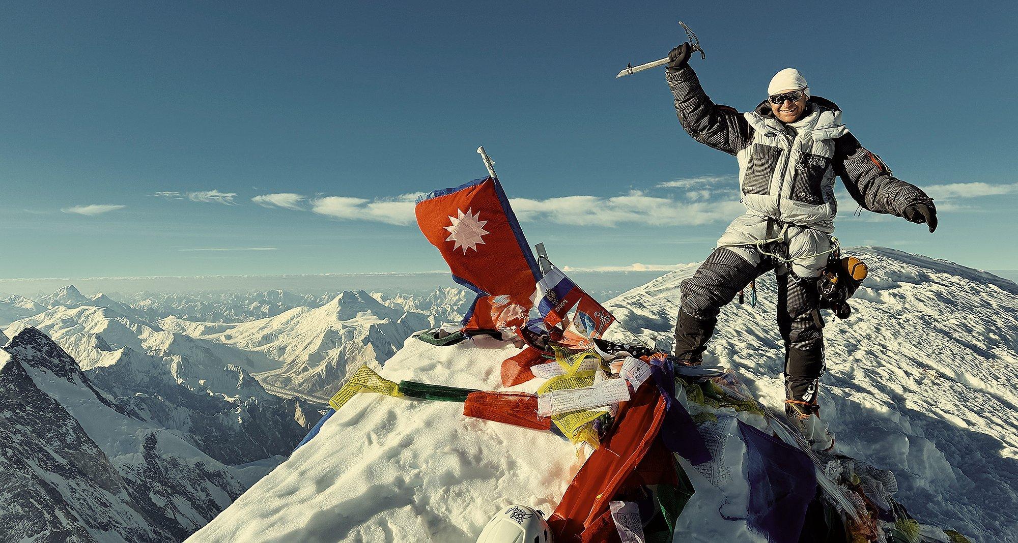 Benny Leiber mountaineering.