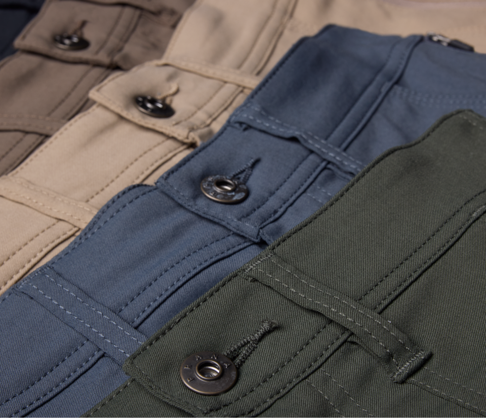 An image showing prAna's premium materials