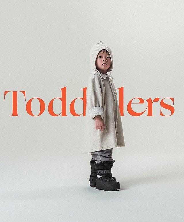 Image of toddler with SOREL boots on