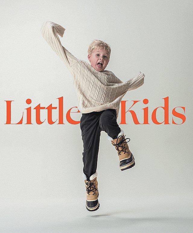 Image of child with SOREL boots on