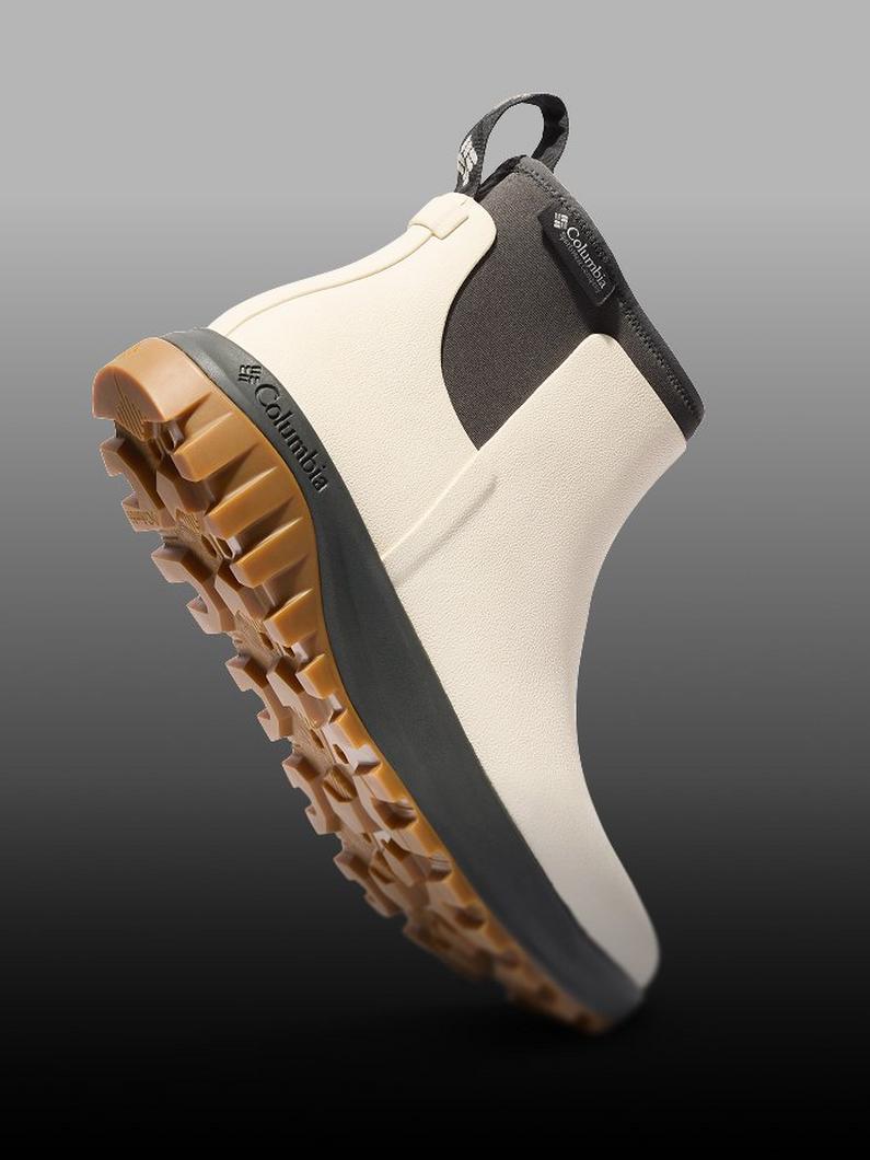 A close up of an ancle boot