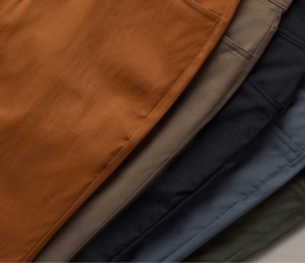 An image showing prAna's premium materials