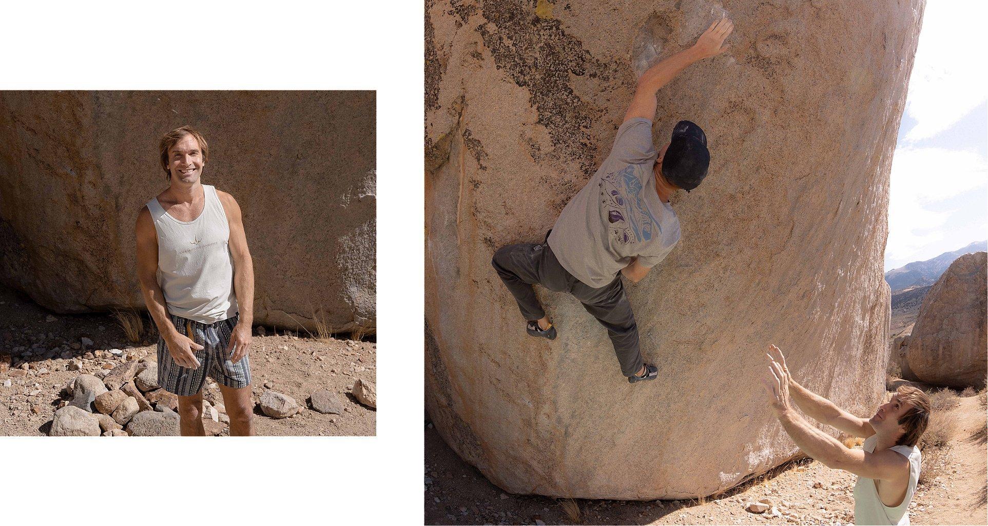 an image representing Chris Sharma climbing