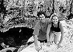 Image of Pam and Beaver hiking