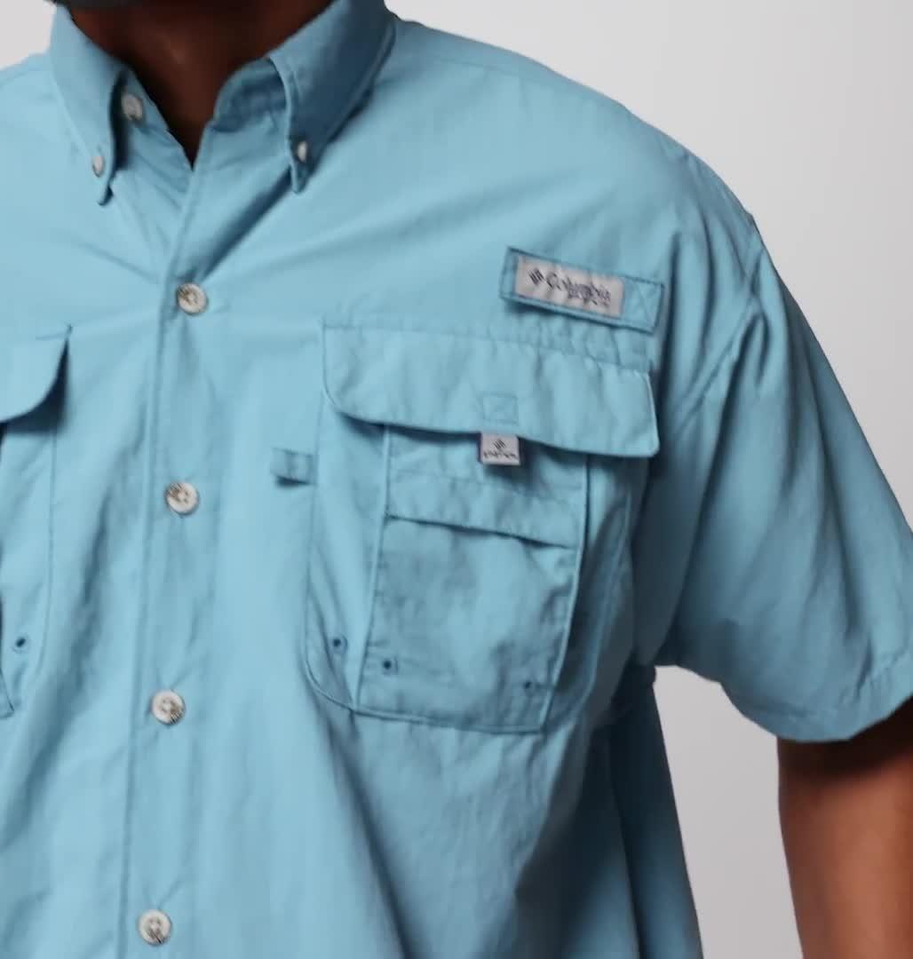 PFG Bahama II Kurzarm-Shirt f&uuml;r Herren, Color: Vintage Blue