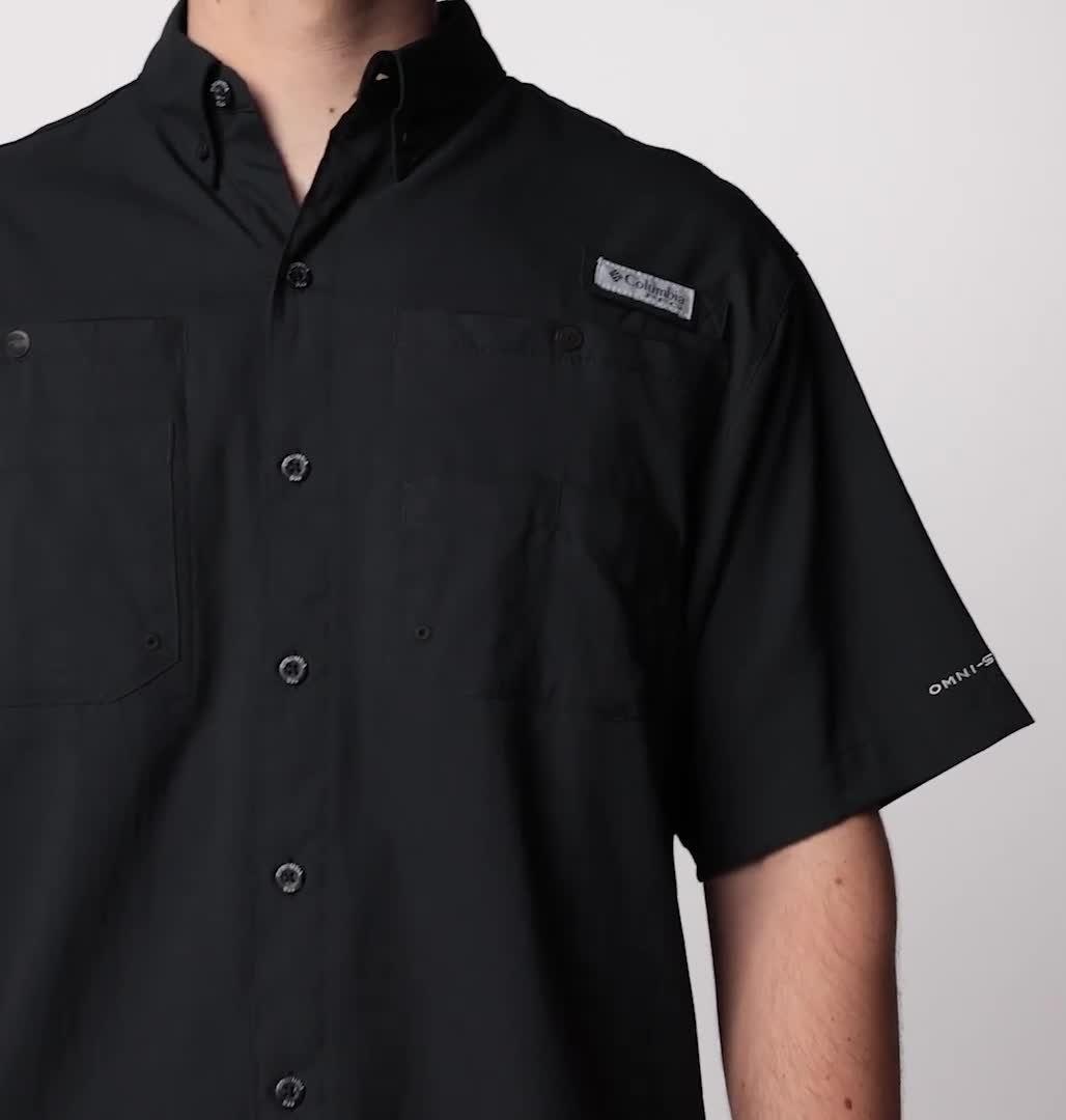Men's Tamiami II Short Sleeve Shirt, Color: Black