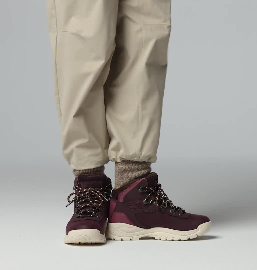 Women's Newton Ridge Plus Waterproof Hiking Boot, Color: Moonvista, Antique Mauve