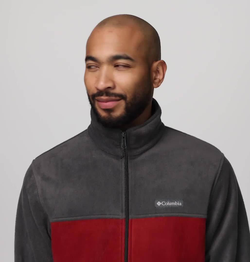 Men's Steens Mountain 2.0 Fleece Jacket, Color: Shark, Red Oxide