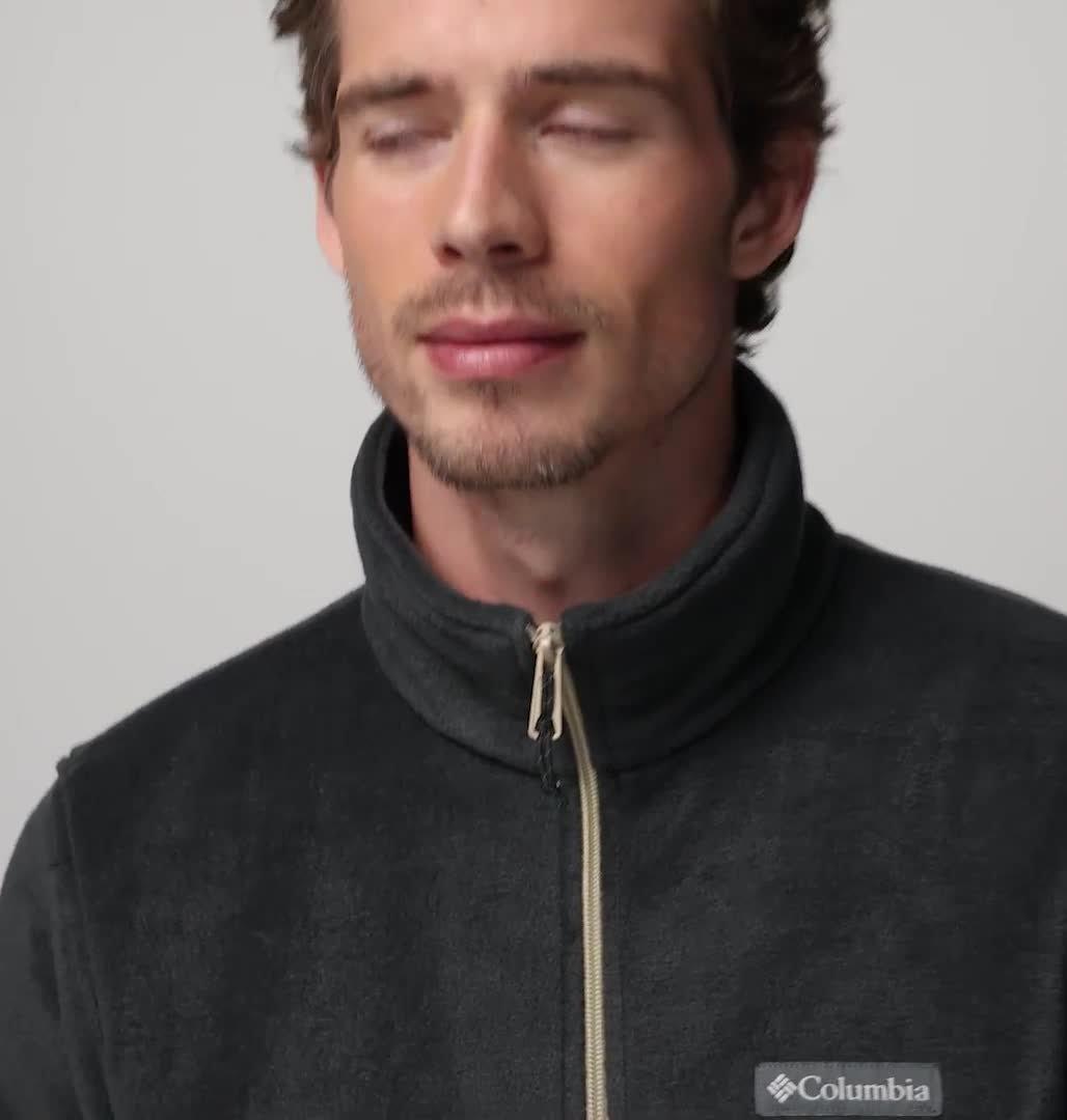 Men's Steens Mountain 2.0 Fleece Jacket, Color: Ancient Fossil, Black