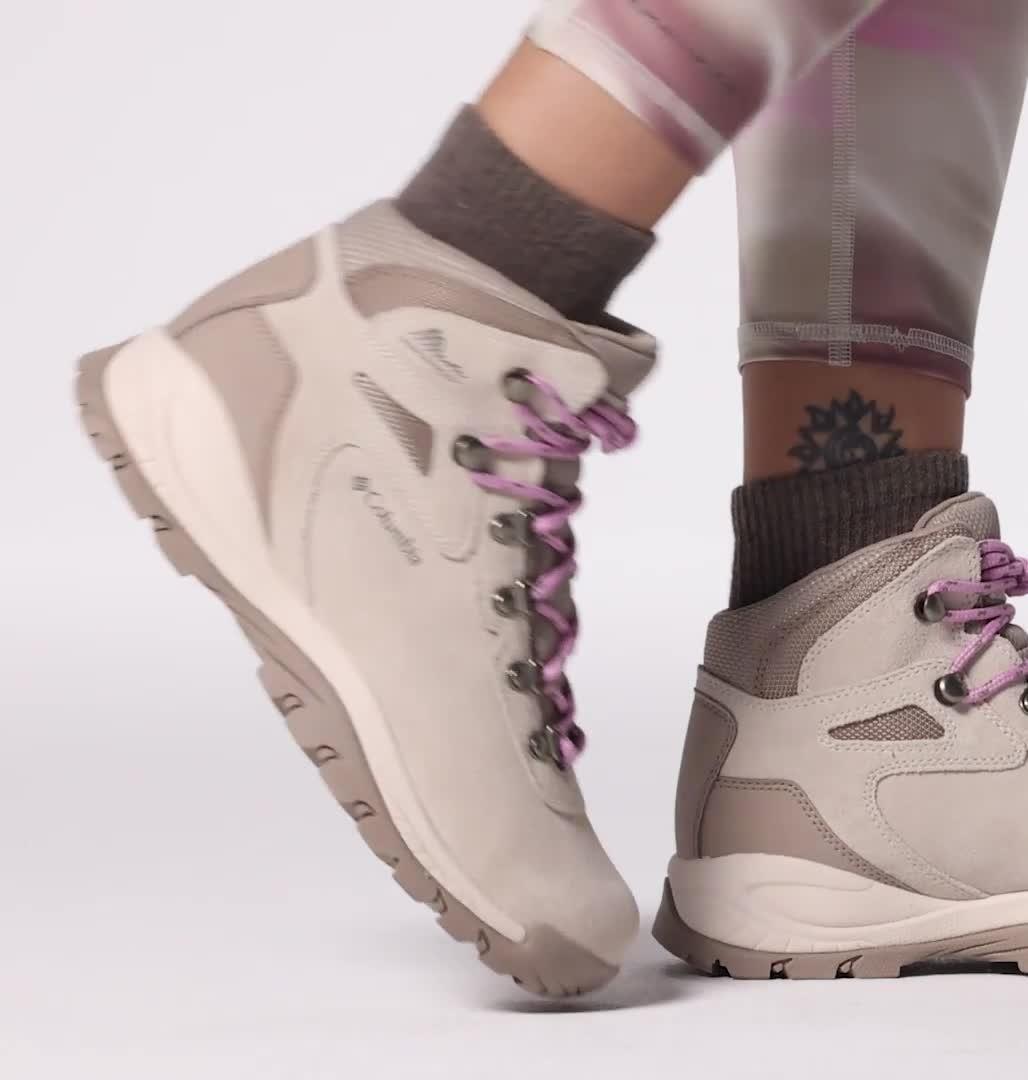 Bota de senderismo impermeable Newton Ridge Plus Amped para mujer, Color: Dark Stone, Cosmos