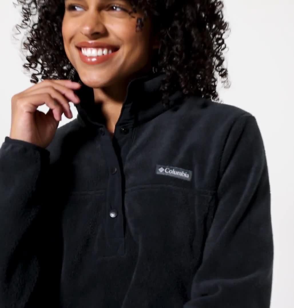 Women's Benton Springs Half Snap Pullover, Color: Black