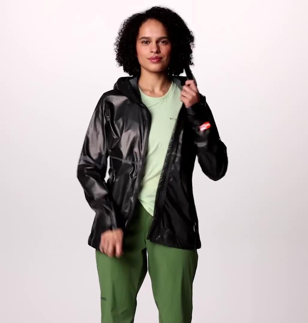 OutDry Extreme Mesh wasserdichte Shell-Jacke mit Kapuze f&uuml;r Frauen, Color: Black