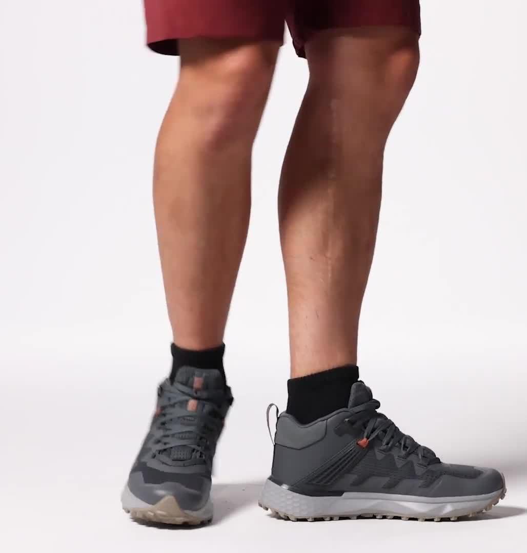 Men's Facet 75 Mid Outdry Waterproof Hiking Shoe, Color: Graphite, Canvas Tan