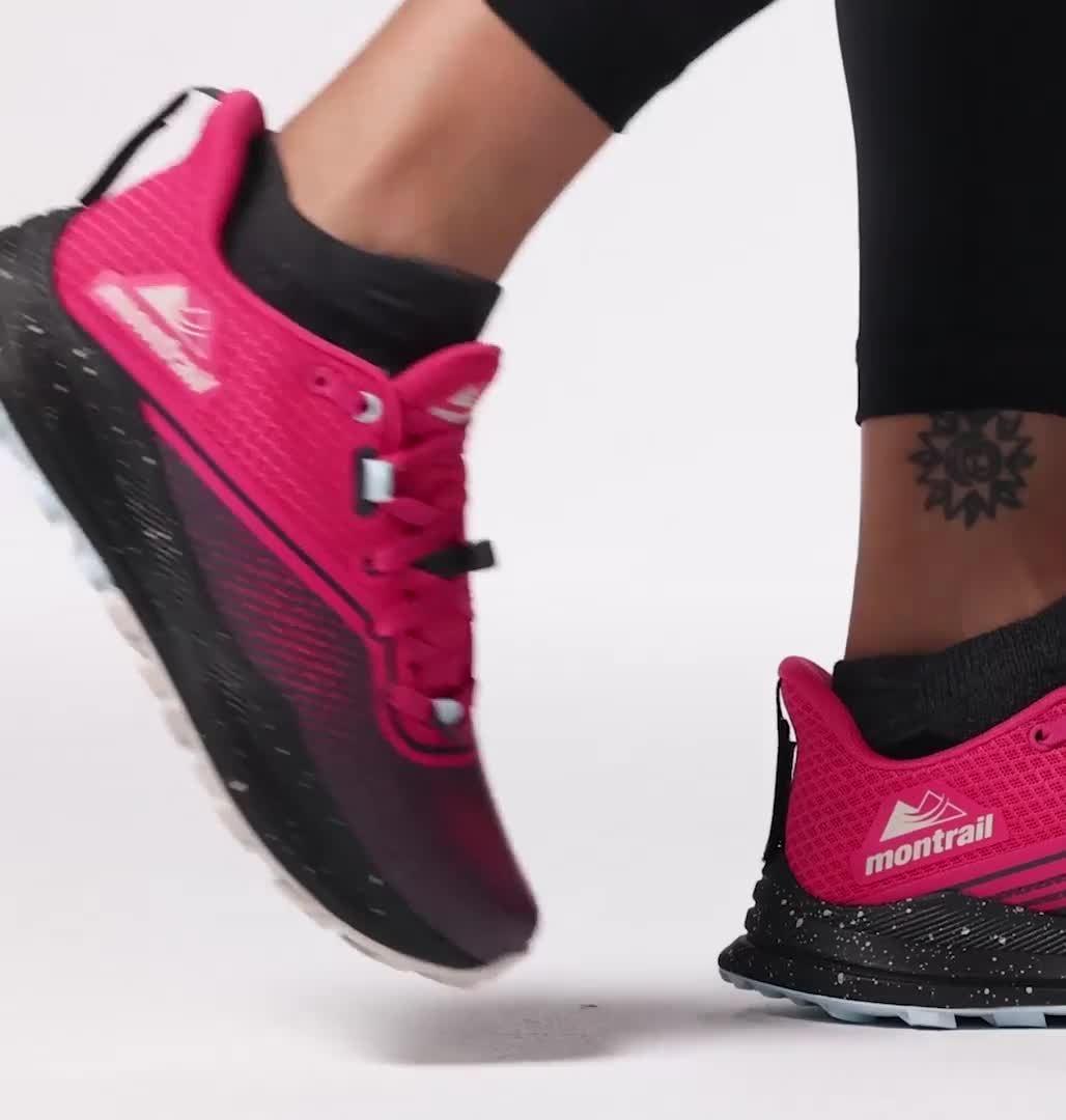 Women's Montrail Trinity FKT Trail Running Shoe, Color: Shark, Ultra Pink