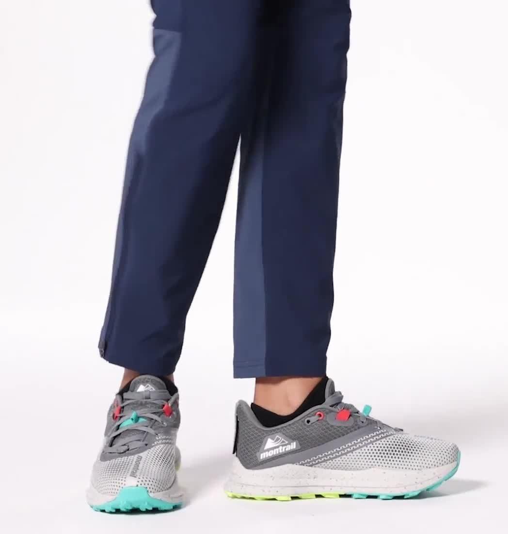 Women's Montrail Trinity FKT Trail Running Shoe, Color: Grey Ice, Bright Aqua