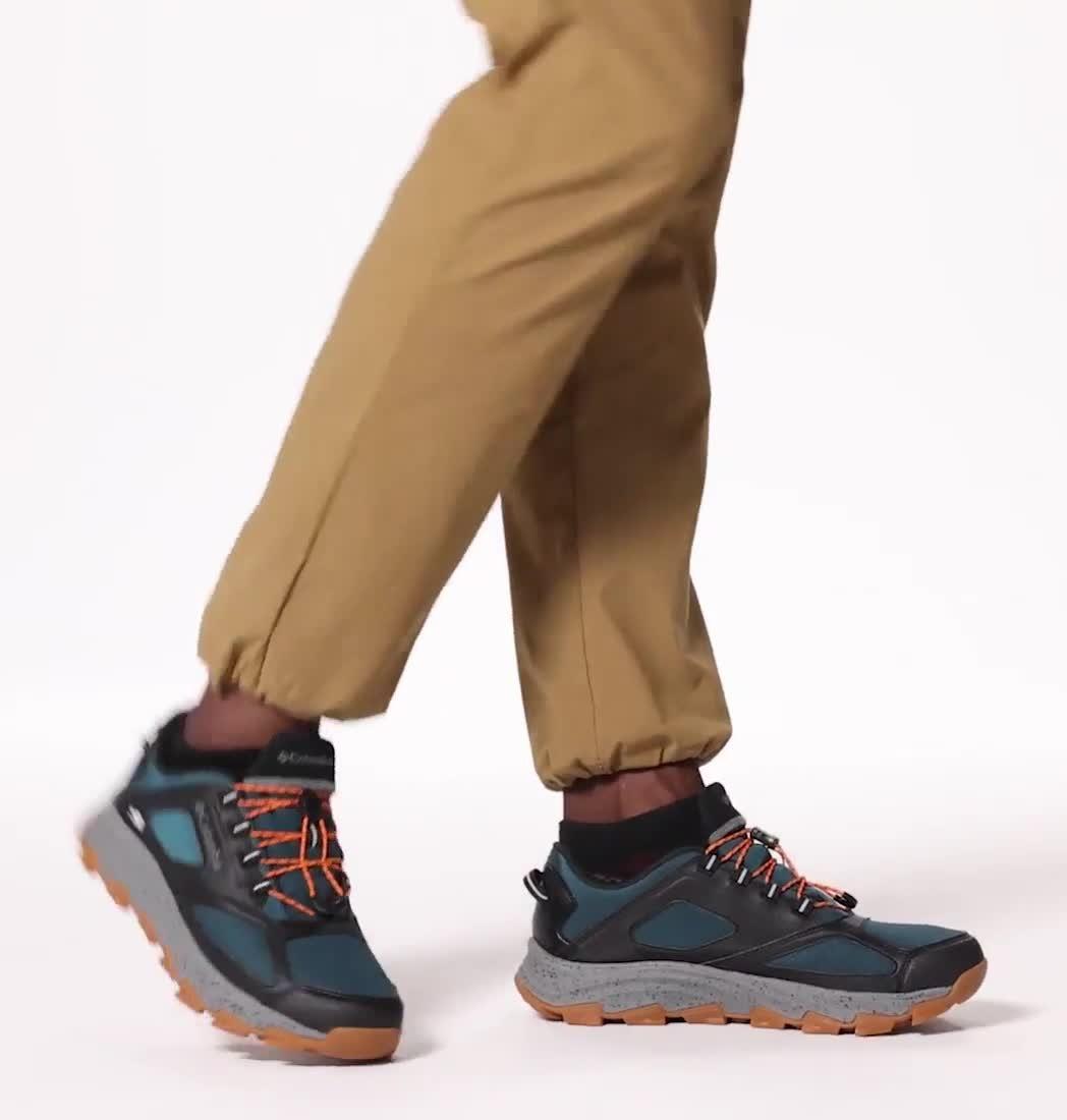 Men's Flow Morrison OutDry Sneakers, Color: Night Wave, Bright Orange