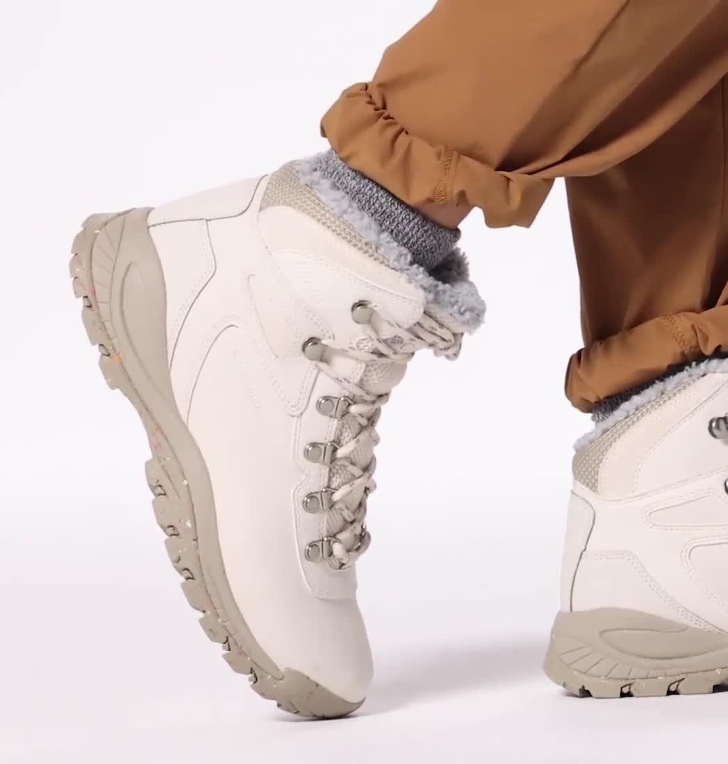 Women's Newton Ridge Waterproof Omni-Heat II Winter Hiking Boot - 2023 COLLECTION, Color: Fawn, Canvas Tan