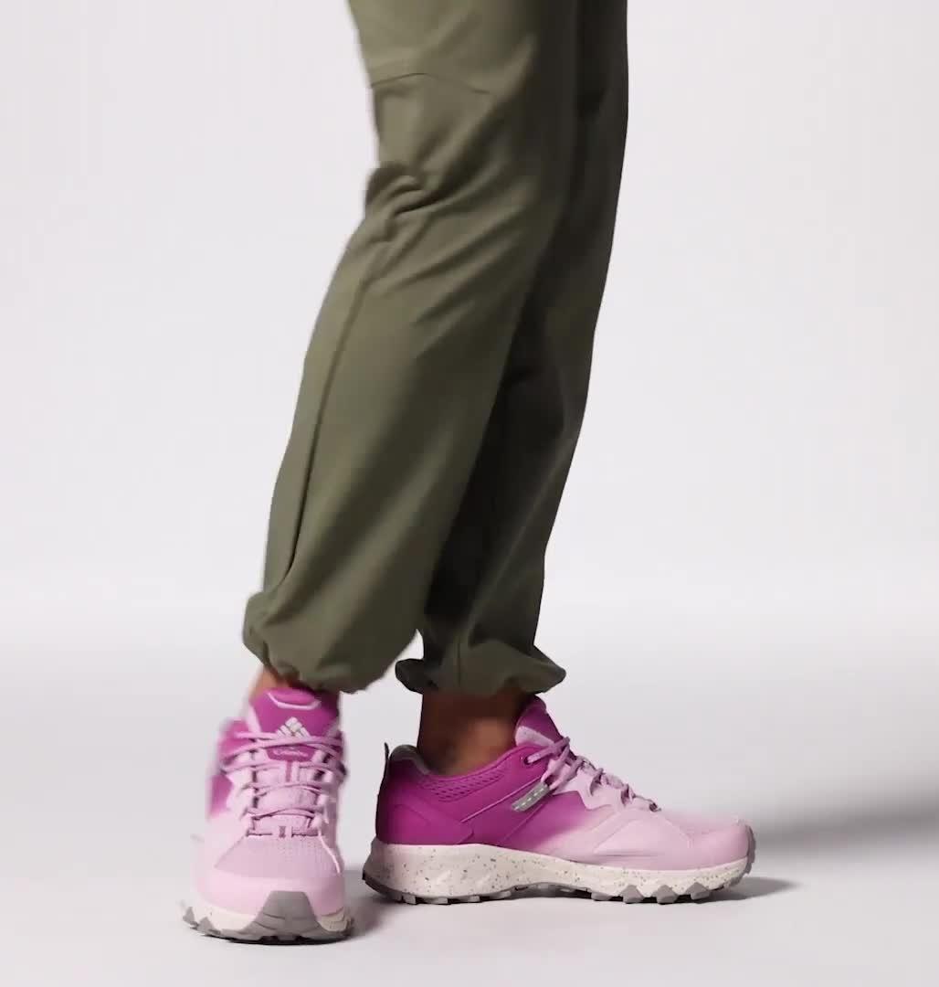 Women's Peakfreak Hera OutDry Hiking Shoe, Color: Pink Dawn, Berry Patch