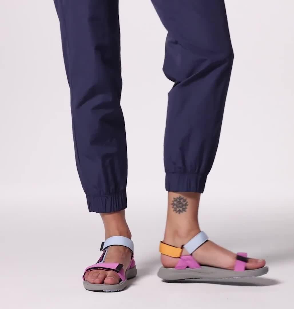 Women's Globetrot Sandal, Color: Whisper, Berry Patch