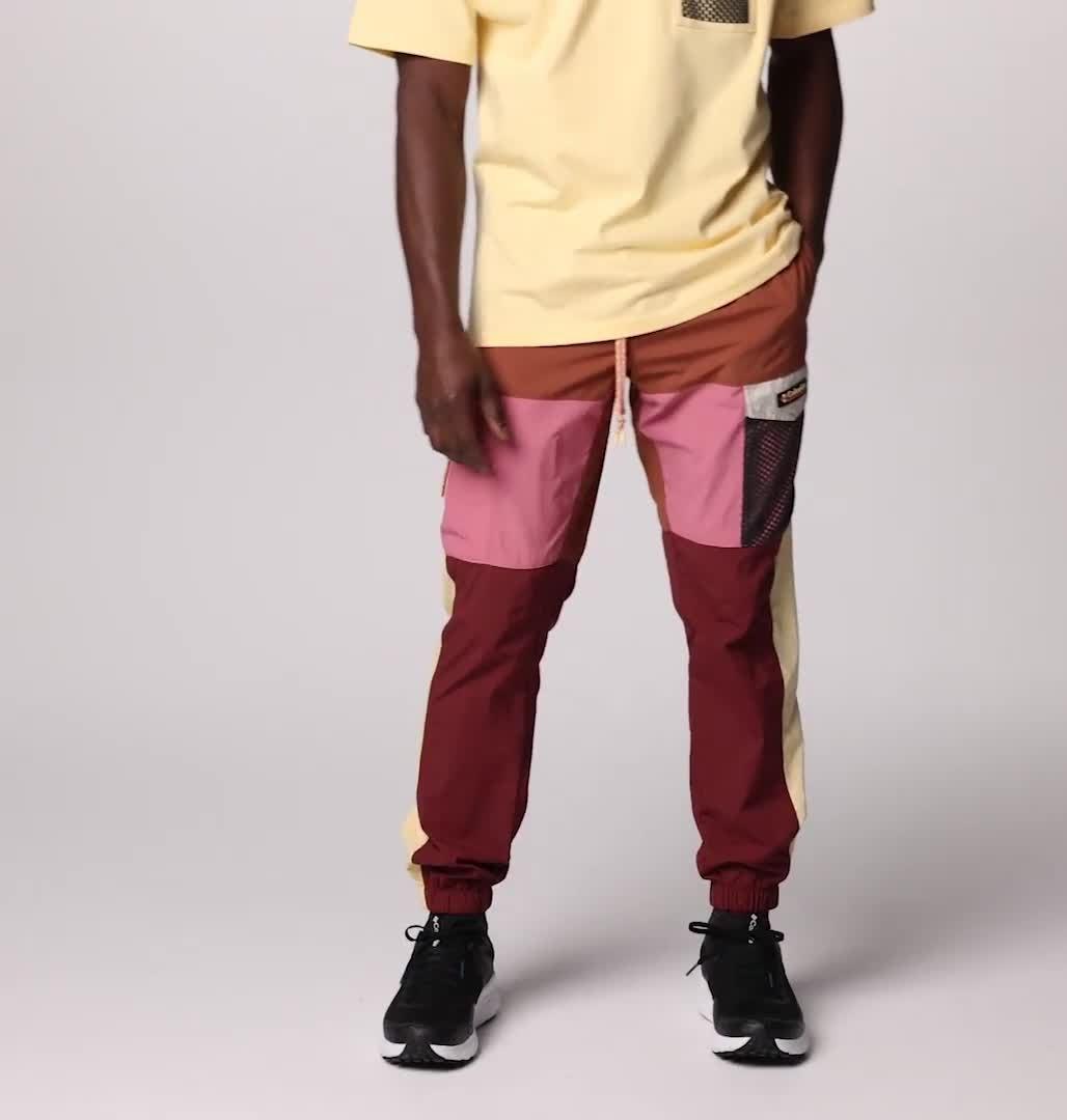 Men's Painted Peak Wind Pants, Color: Spice, Auburn, Pink Agave