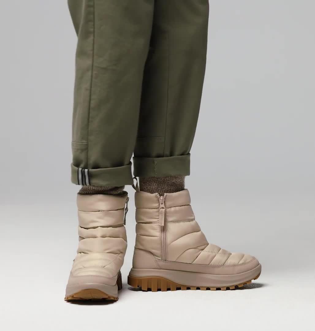 Stivaletti invernali impermeabili Snowtrot da donna, Color: Ancient Fossil, Oxford Tan