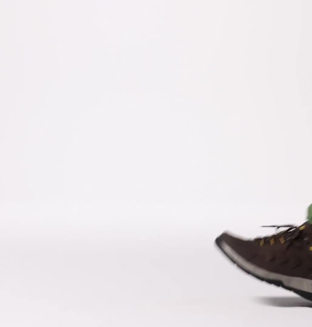 Men's Strata Trail Waterproof Walking Shoe, Color: Cordovan, Golden Yellow