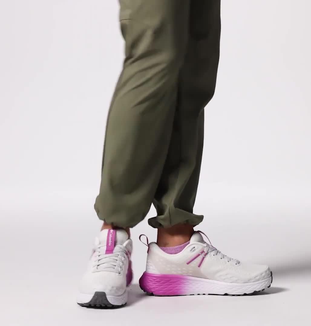 Zapatilla de senderismo Konos TRS OutDry para mujer, Color: White, Berry Patch