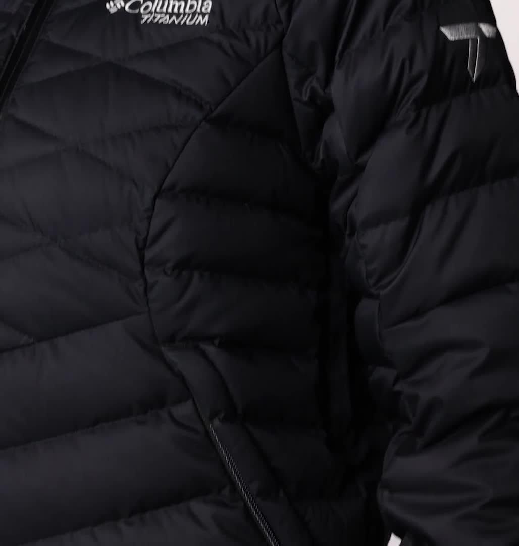 Chaqueta de esquí impermeable de plumón Roaring Fork II para mujer, Color: Black