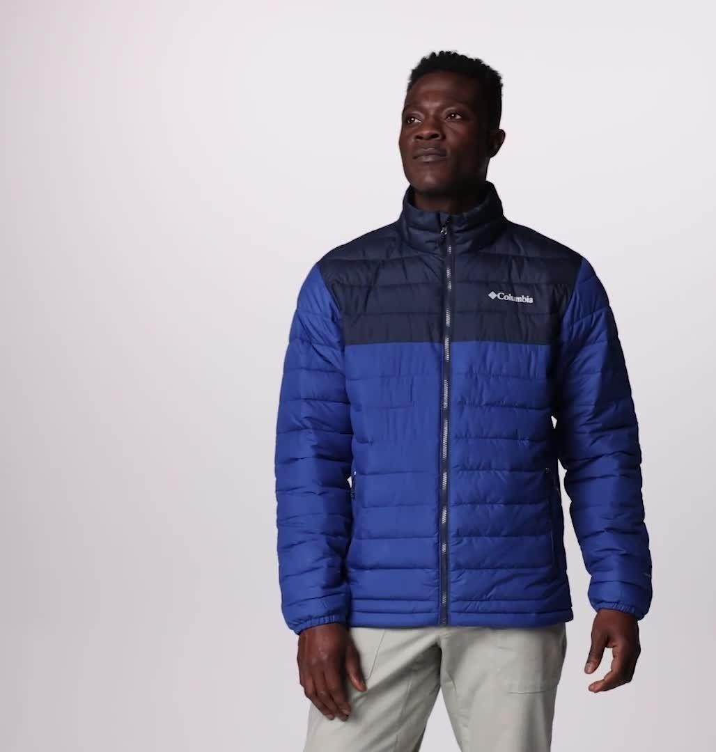 Columbia Powder Lite Jas met Capuchon Heren - Collegiate Navy