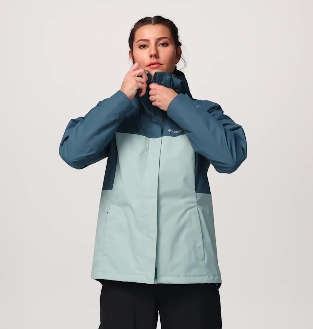 Women's Hikebound II 3-In-1 Waterproof Jacket, Color: Everblue, Crushed Blue