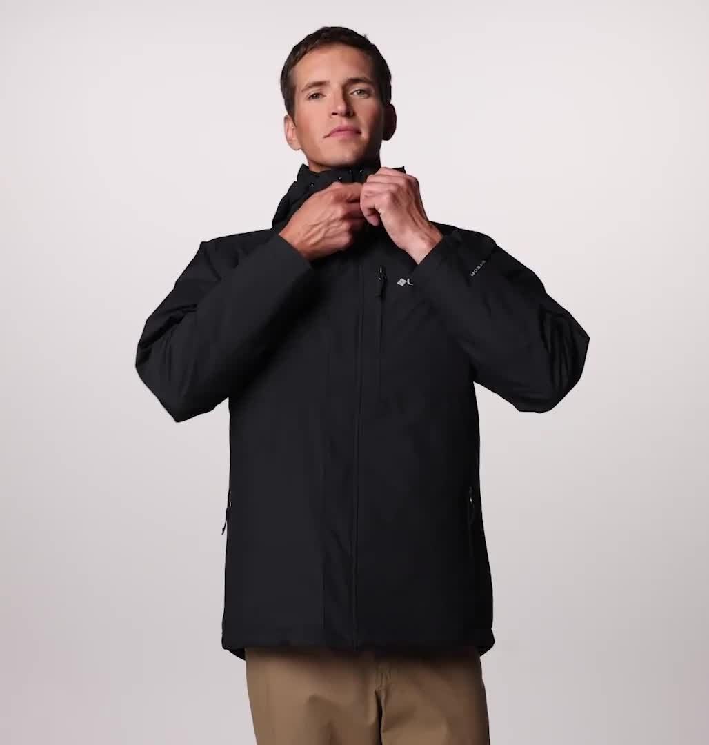 Chaqueta impermeable 3-en-1 con aislamiento Element Blocker III para hombre, Color: Black