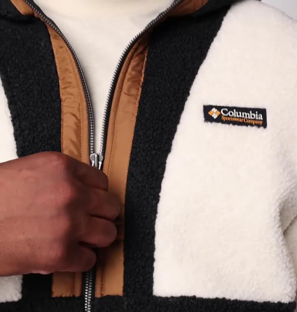 Veste Polaire en Sherpa à Capuche Backbowl II Remastered Homme, Color: Chalk, Black