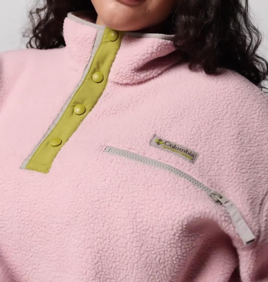 Women's Helvetia II Cropped Half Snap Fleece Pullover - Plus Size