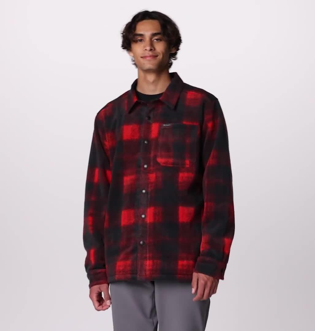 Men's Steens Mountain Printed Fleece Shirt Jacket II - Tall | Columbia