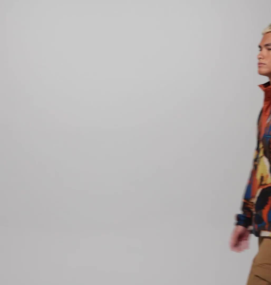 Polaire Streetwear avec Imprim&eacute; Helvetia Homme, Color: Teak Brown Soarin