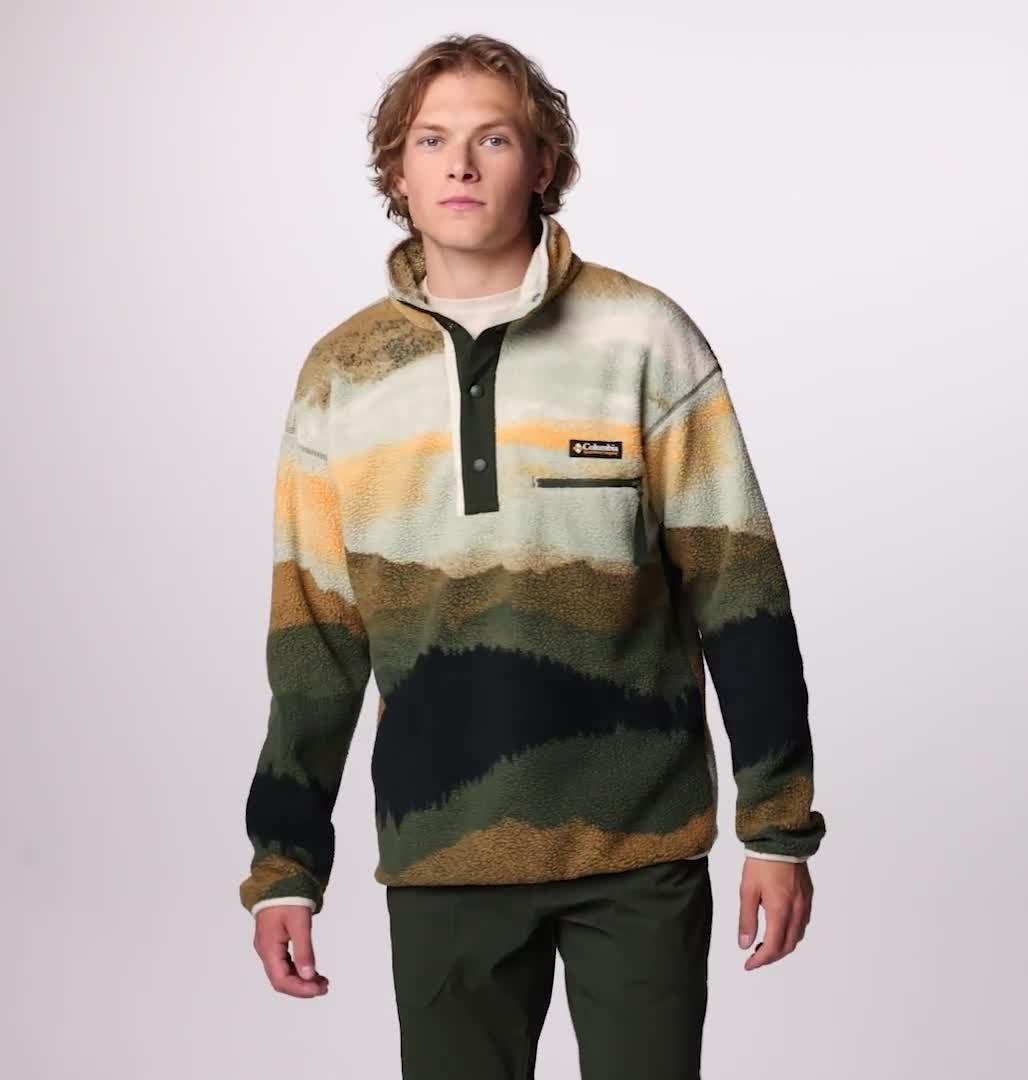Men's Helvetia II Printed Half Snap Printed Fleece Pullover | Columbia