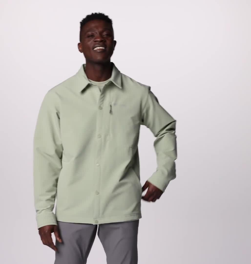 ジャケット・アウター goyemon Rib Regular Collar A/C Shirts M Men's Black Mesa Shirt Jacket | Columbia