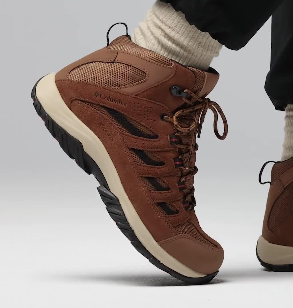 Men's Crestwood II Mid Waterproof Walking Shoe, Color: Nutmeg, Red Oxide