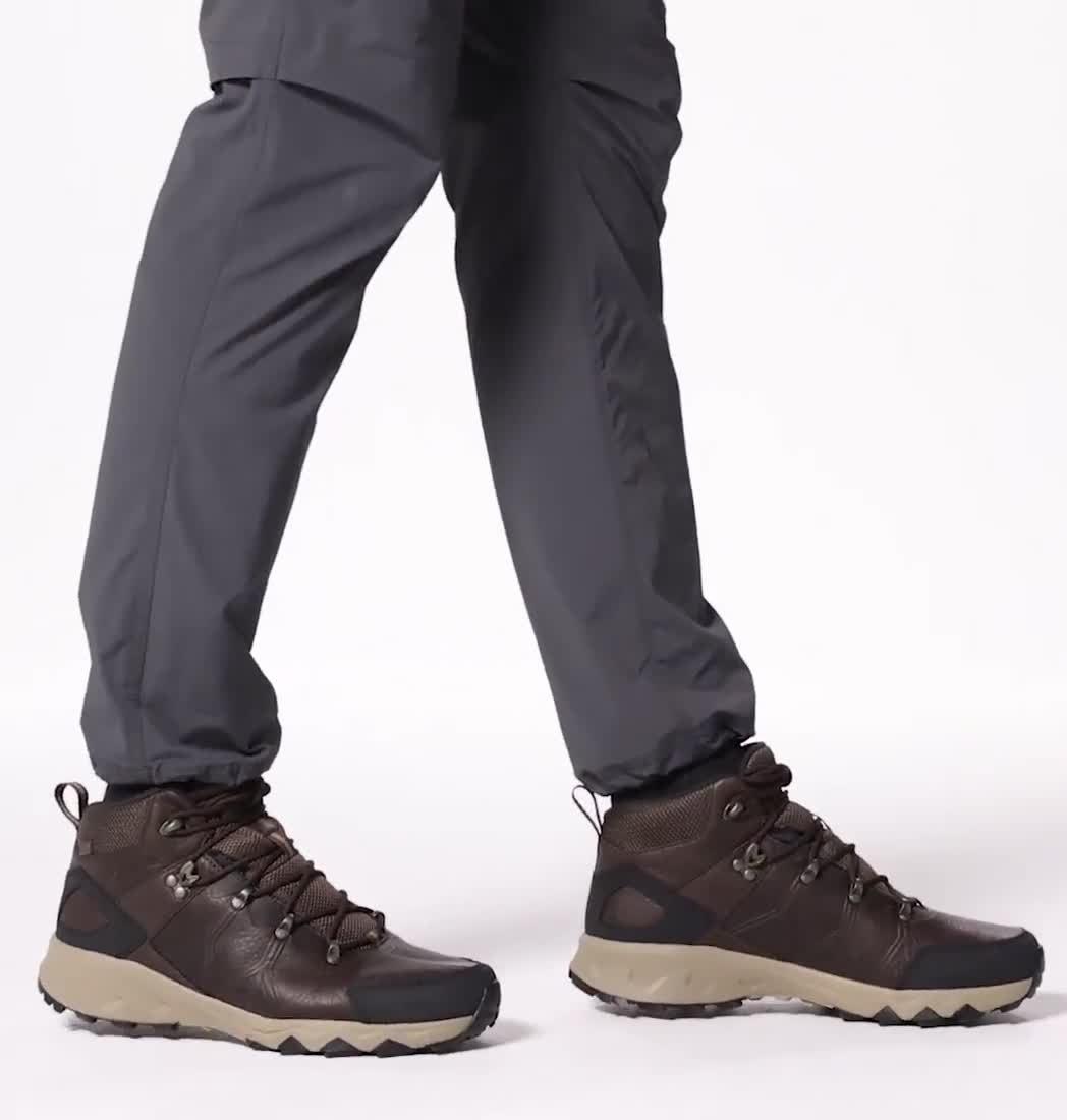 Men's Peakfreak II Mid Outdry Leather Hiking Shoe, Color: Cordovan, Black