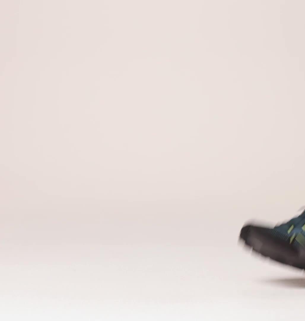 Men's Peakfreak Rush Outdry Hiking Shoe, Color: Everblue, Citron Haze