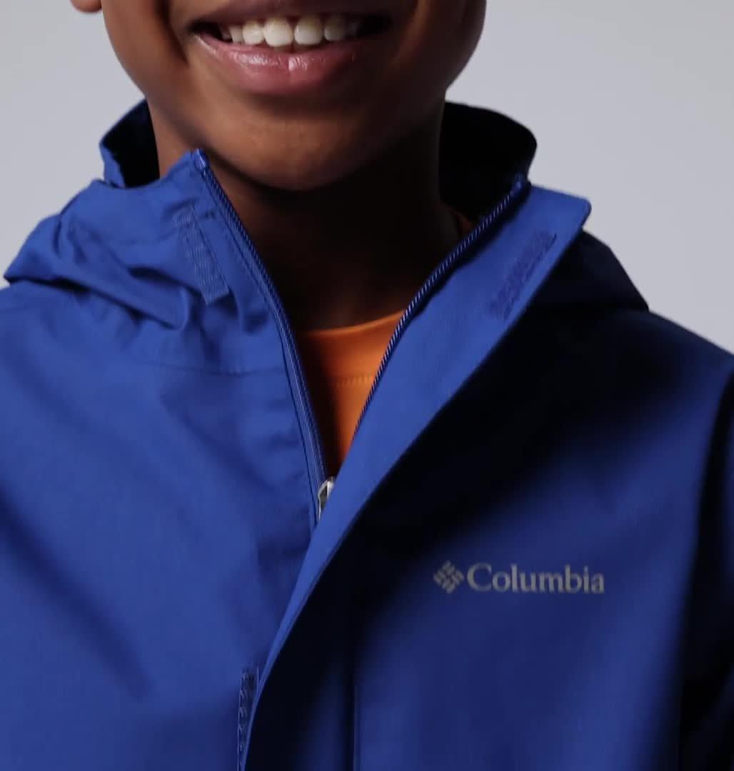 Boys' Hikebound II 2L Waterproof Jacket, Color: Mountain Blue, Collegiate Navy