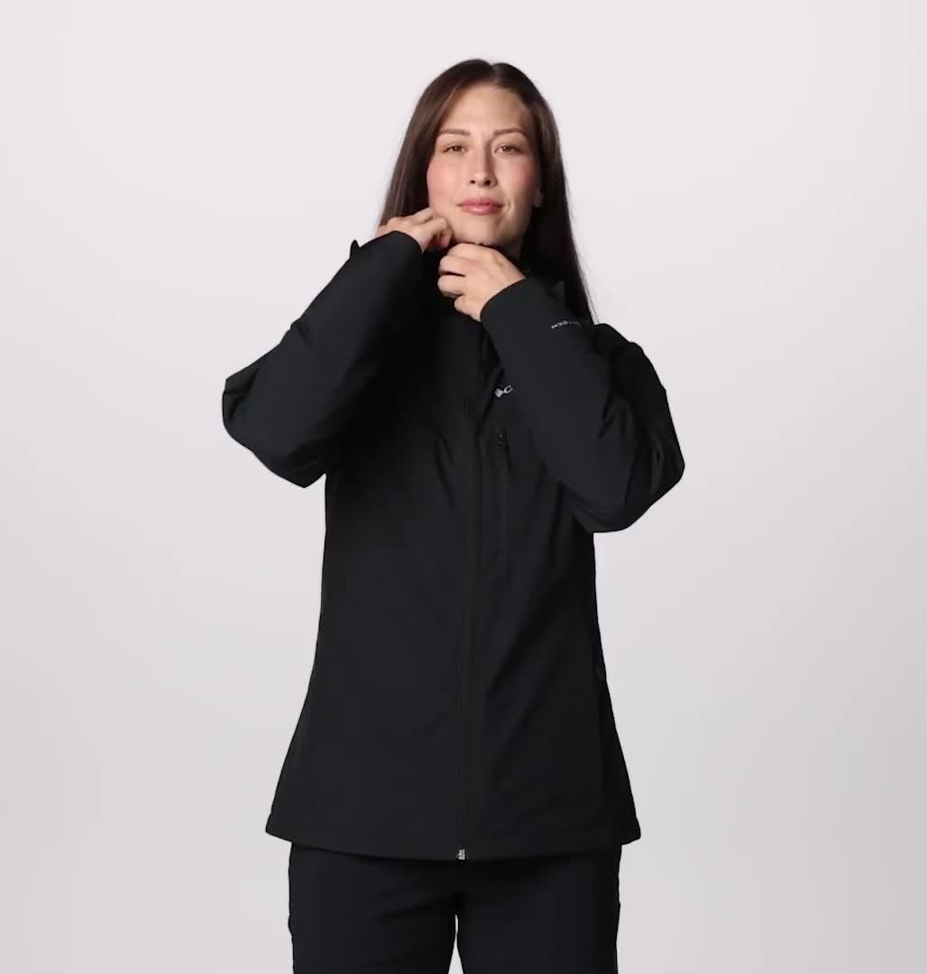 Chaqueta impermeable 3 en 1 con capucha Oak Ridge II para mujer, Color: Black
