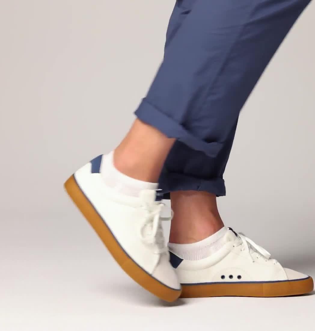 Men's Bonehead Lea Shoe, Color: Sea Salt, Carbon