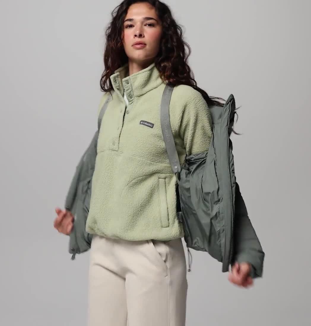 Women's Amaze Puff Hooded Down Puffer, Color: Sedona Sage