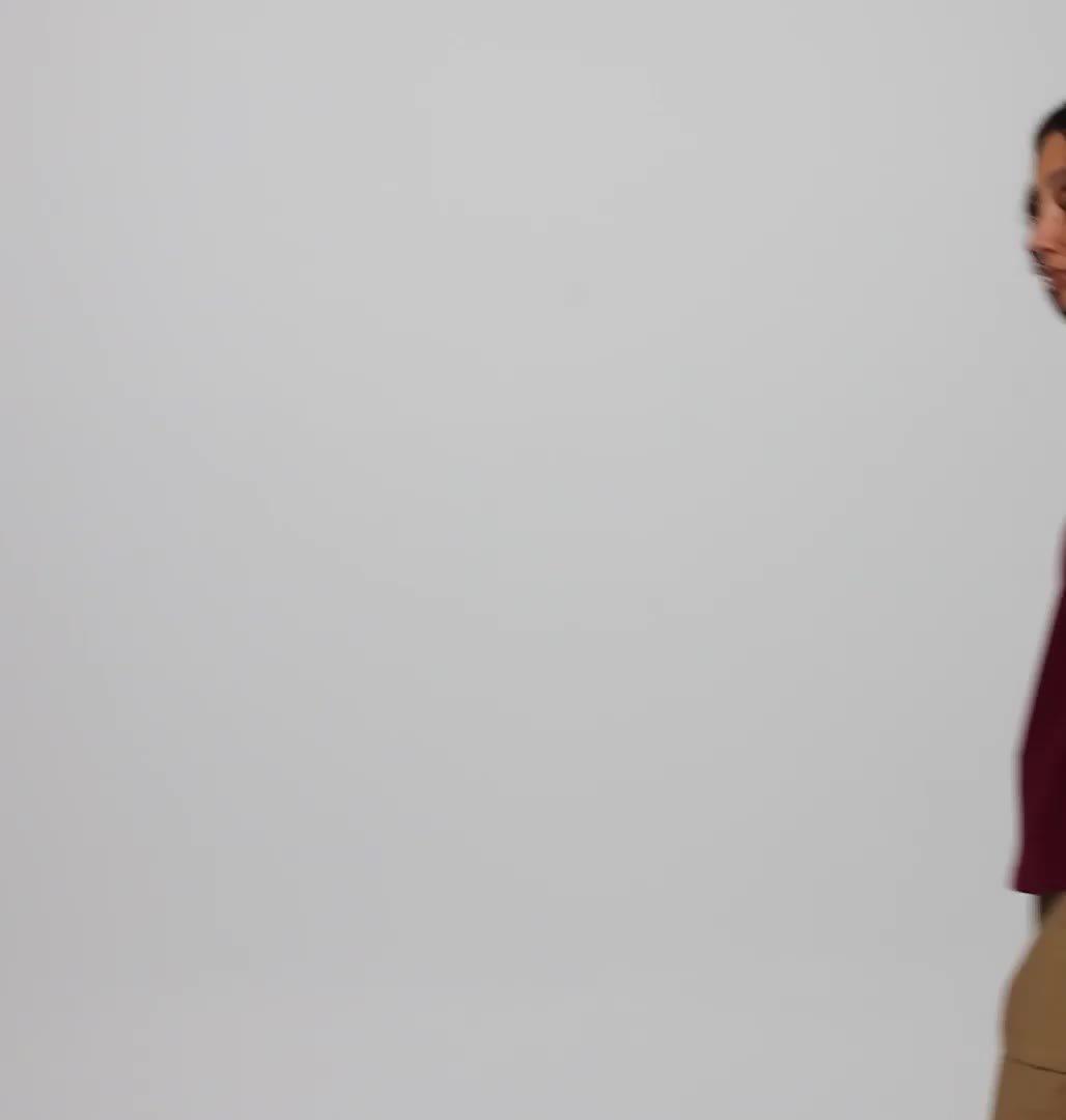 Women's Brea Falls Grid Long Sleeve Technical T-Shirt, Color: Rich Wine