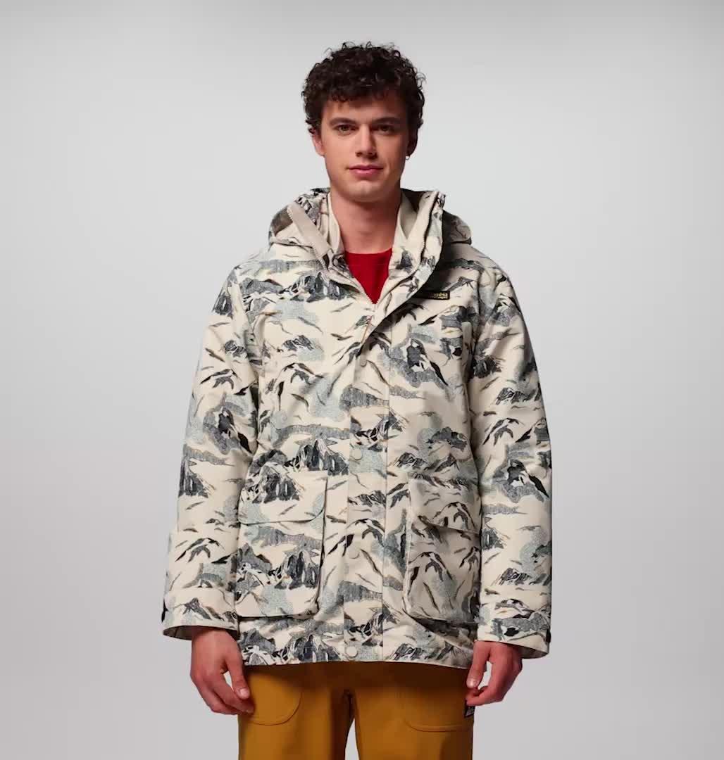 Men's High Cascades 3-in-1 Reversible Bomber Jacket, Color: Dark Stone Skylines