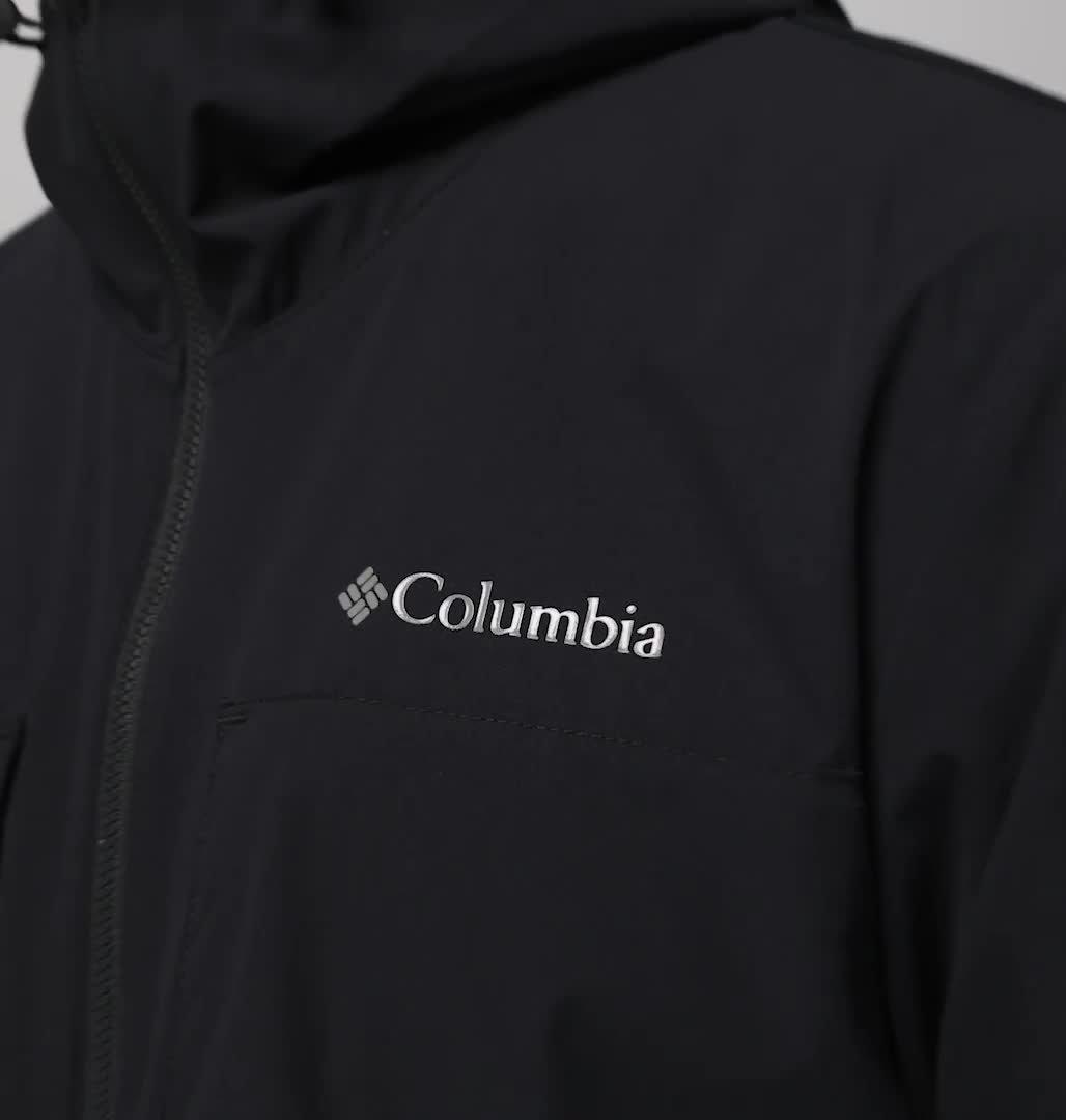 Men's Street Heights Hooded Windbreaker, Color: Black