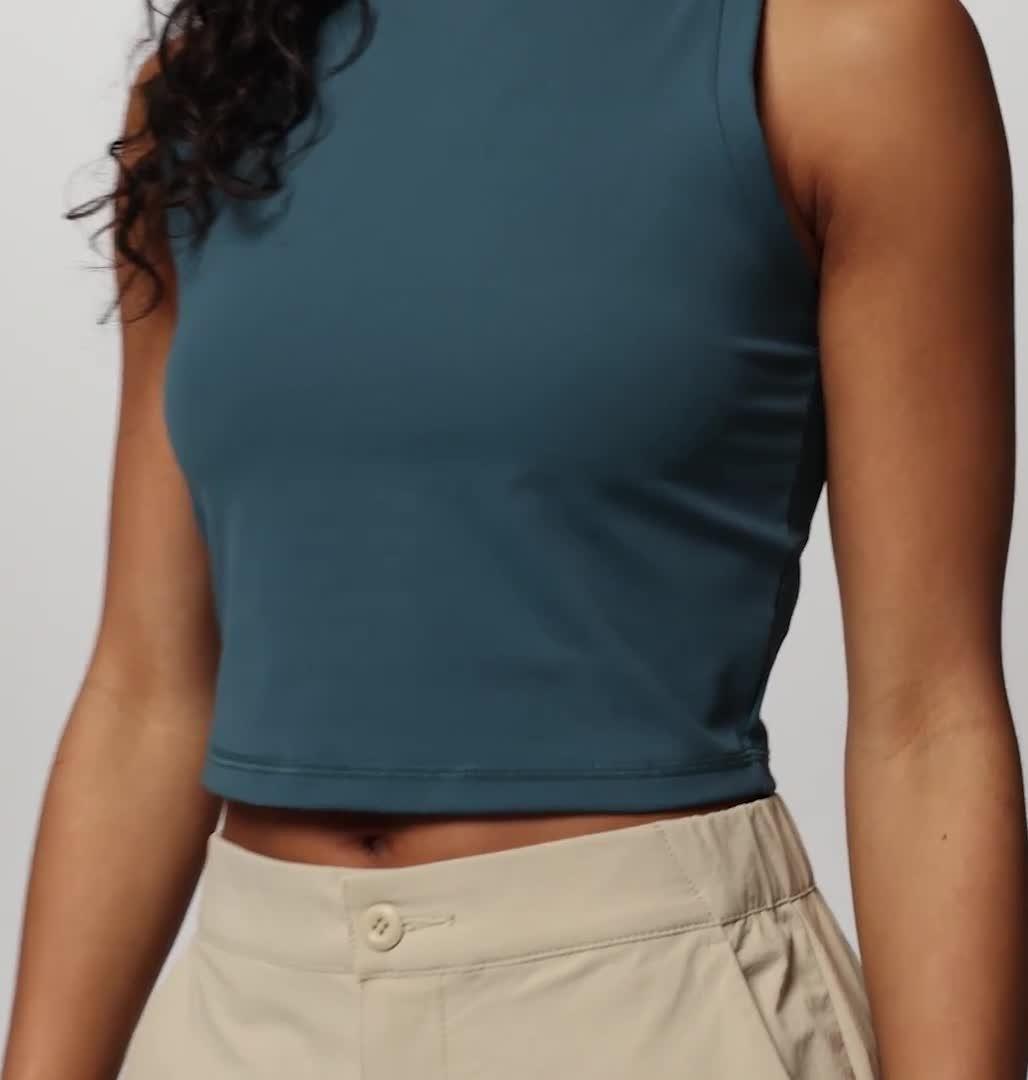 Women's Loneridge Technical Tank, Color: Everblue