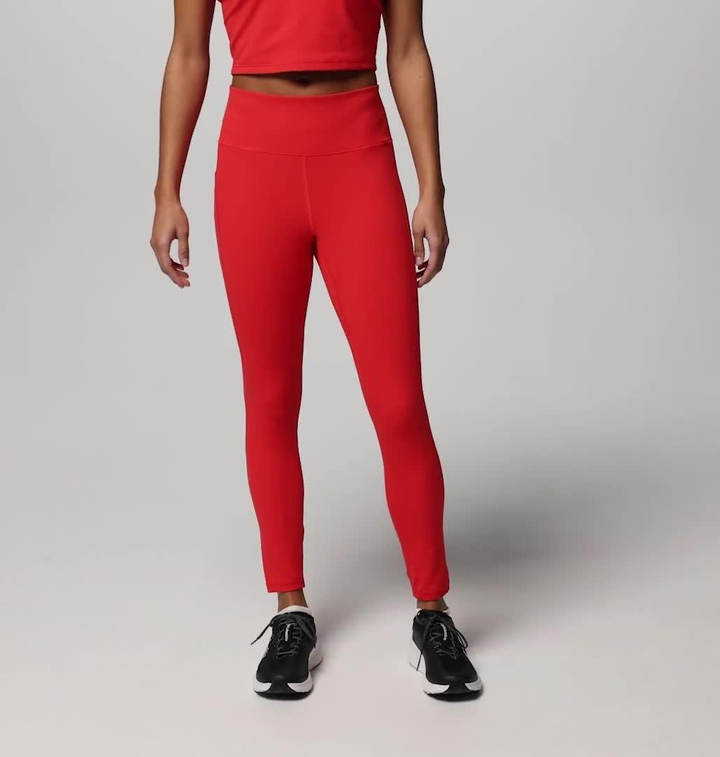 Mallas de senderismo Loneridge para mujer, Color: Poppy Red