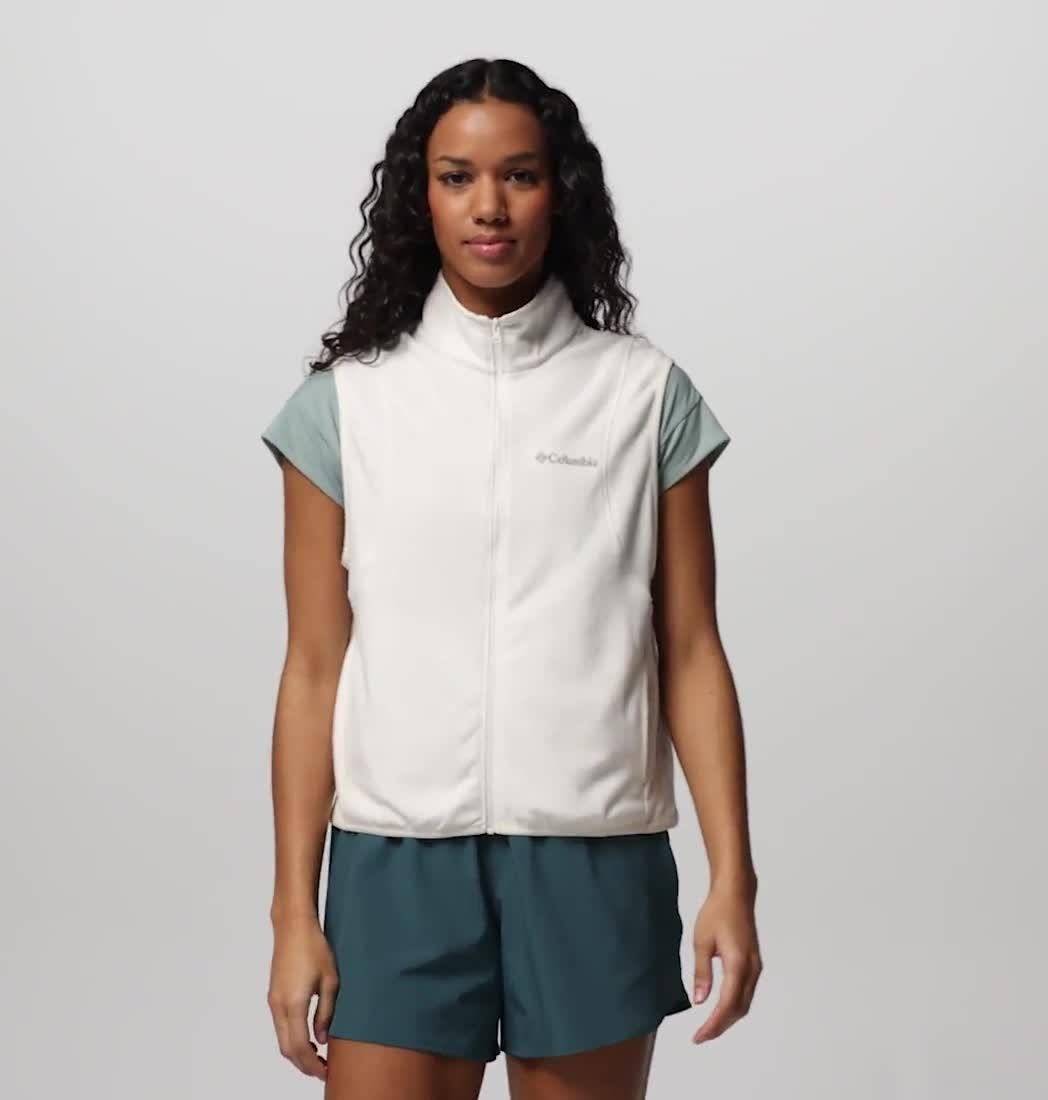 Vital Valley recycelte Fleece-Weste f&uuml;r Frauen, Color: Sea Salt